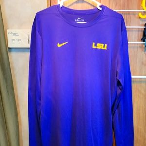 Nike LSU dri-fit long sleeve shirt Large
